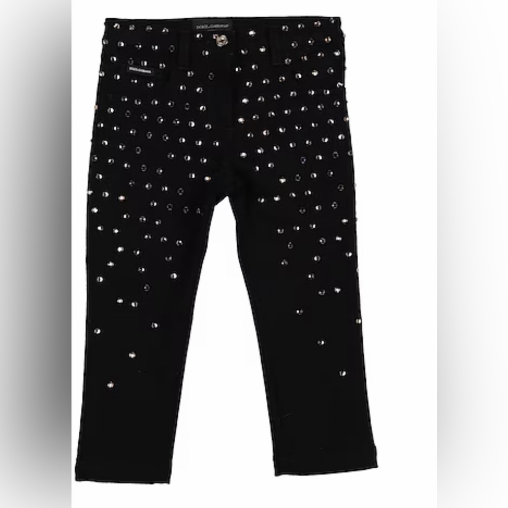 Dolce Gabanna denim black pants